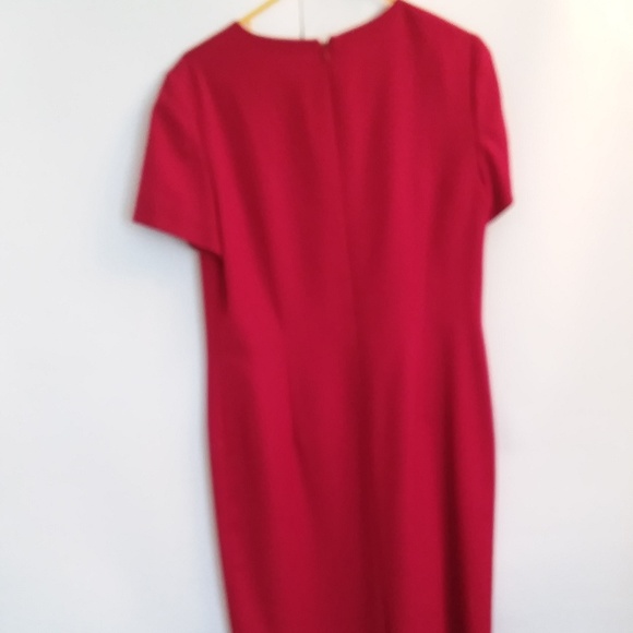 Red Woolen Talbots Dress - Picture 5 of 8